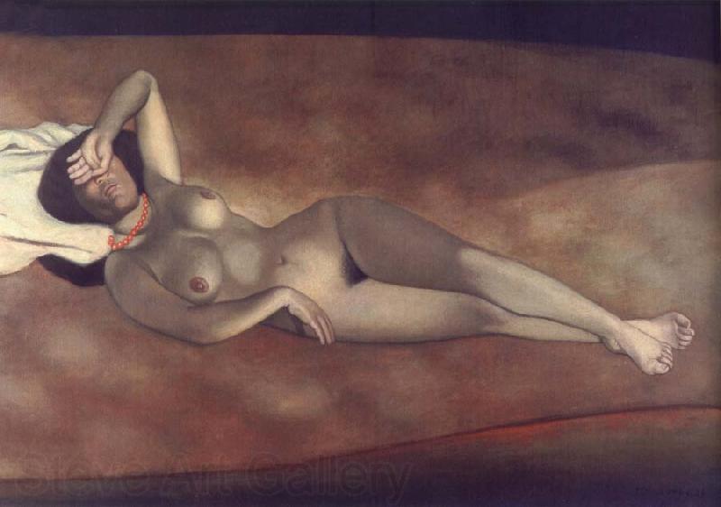 Felix Vallotton Female Nude Lying on the Beach Spain oil painting art